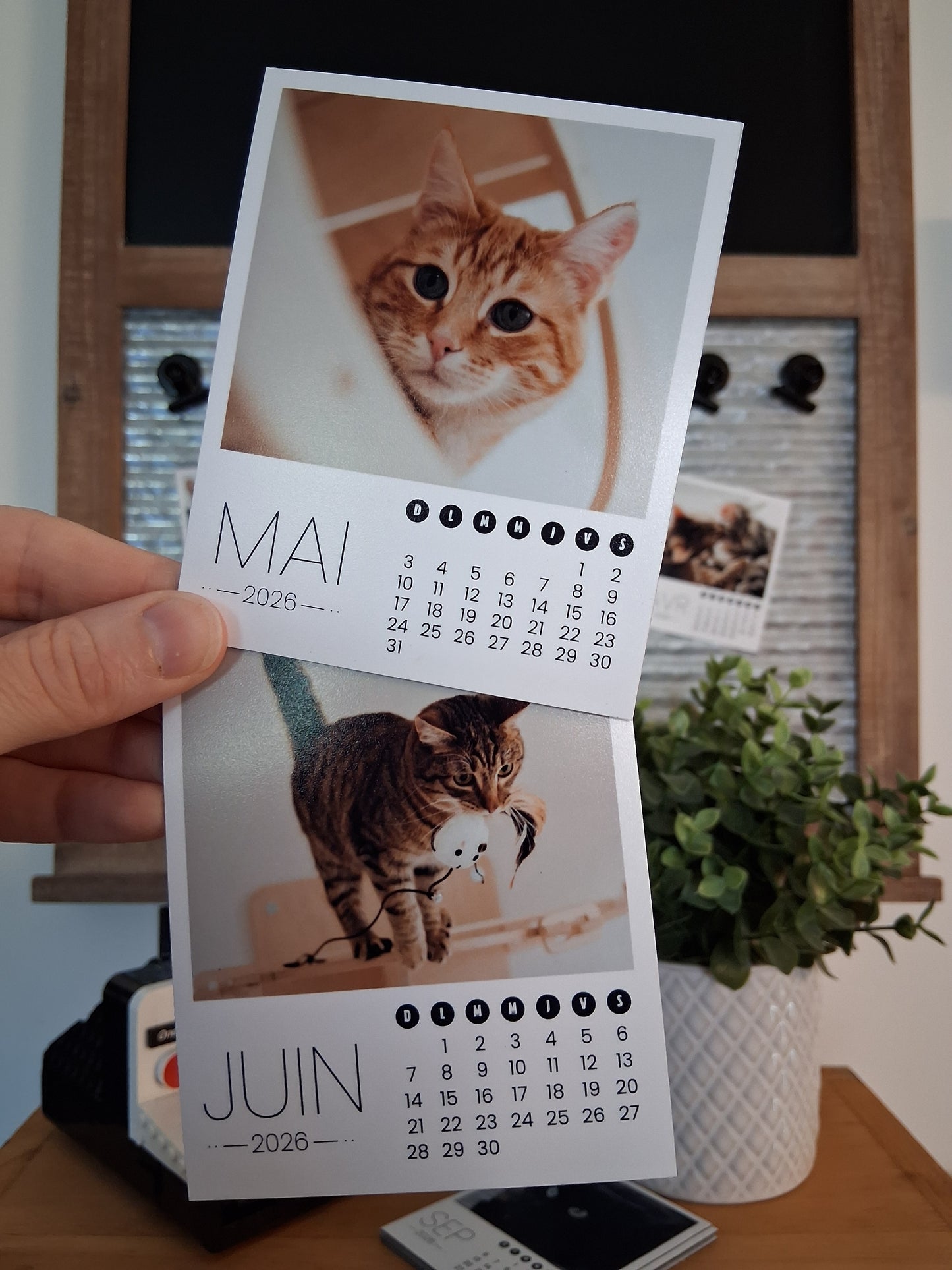 Calendrier magnétique personnalisé