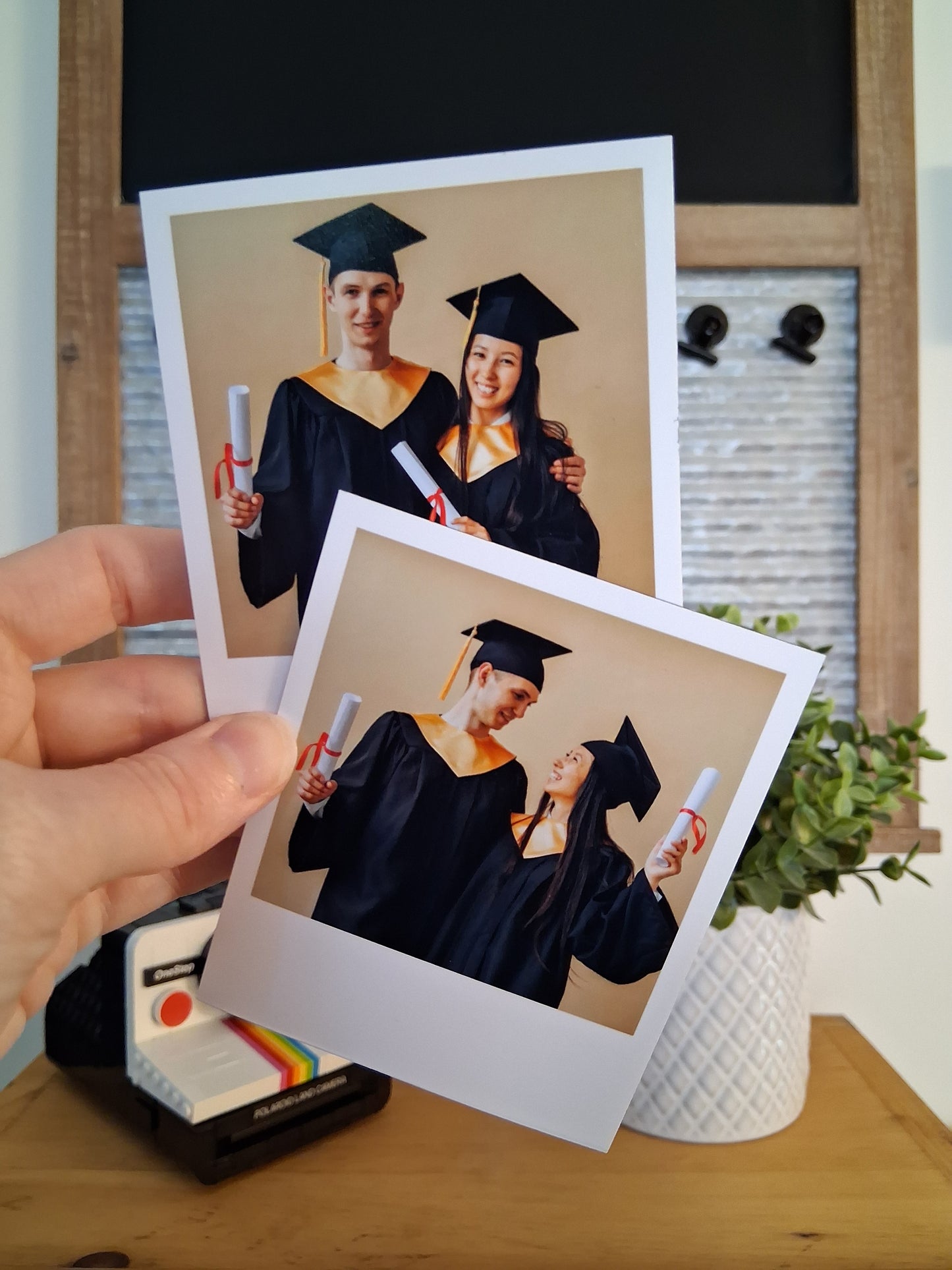 Aimant photo rétro personnalisé