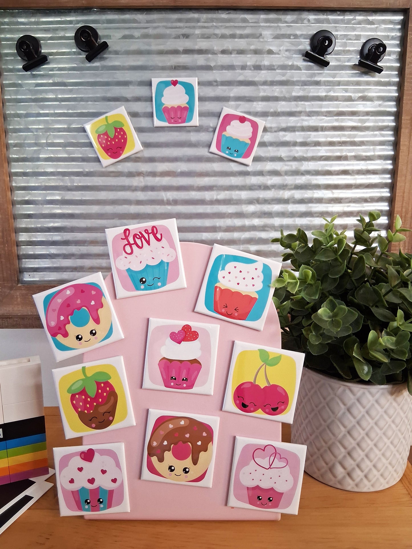 12 aimants Cupcake - 2" x 2"