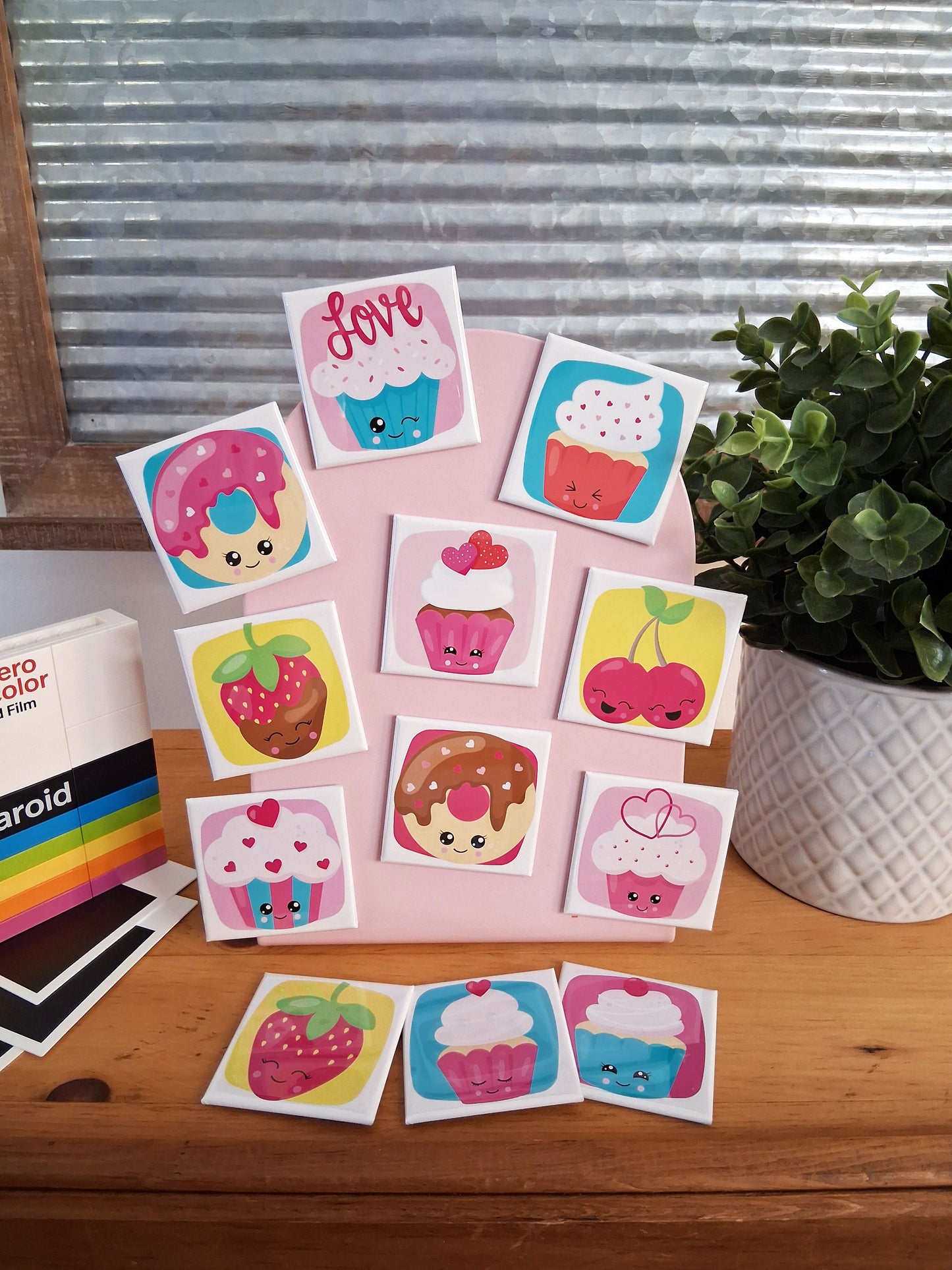 12 aimants Cupcake - 2" x 2"