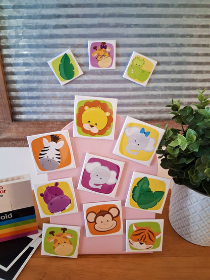 12 aimants Roi de la jungle - 2" x 2"