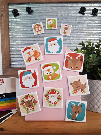 12 aimants Ho! Ho! Ho! - 2" x 2"