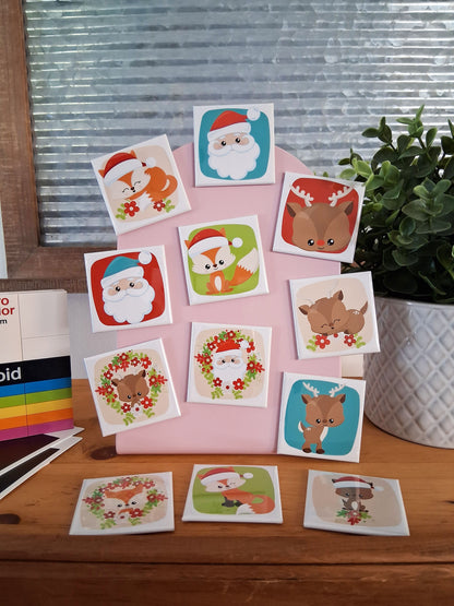 12 aimants Ho! Ho! Ho! - 2" x 2"