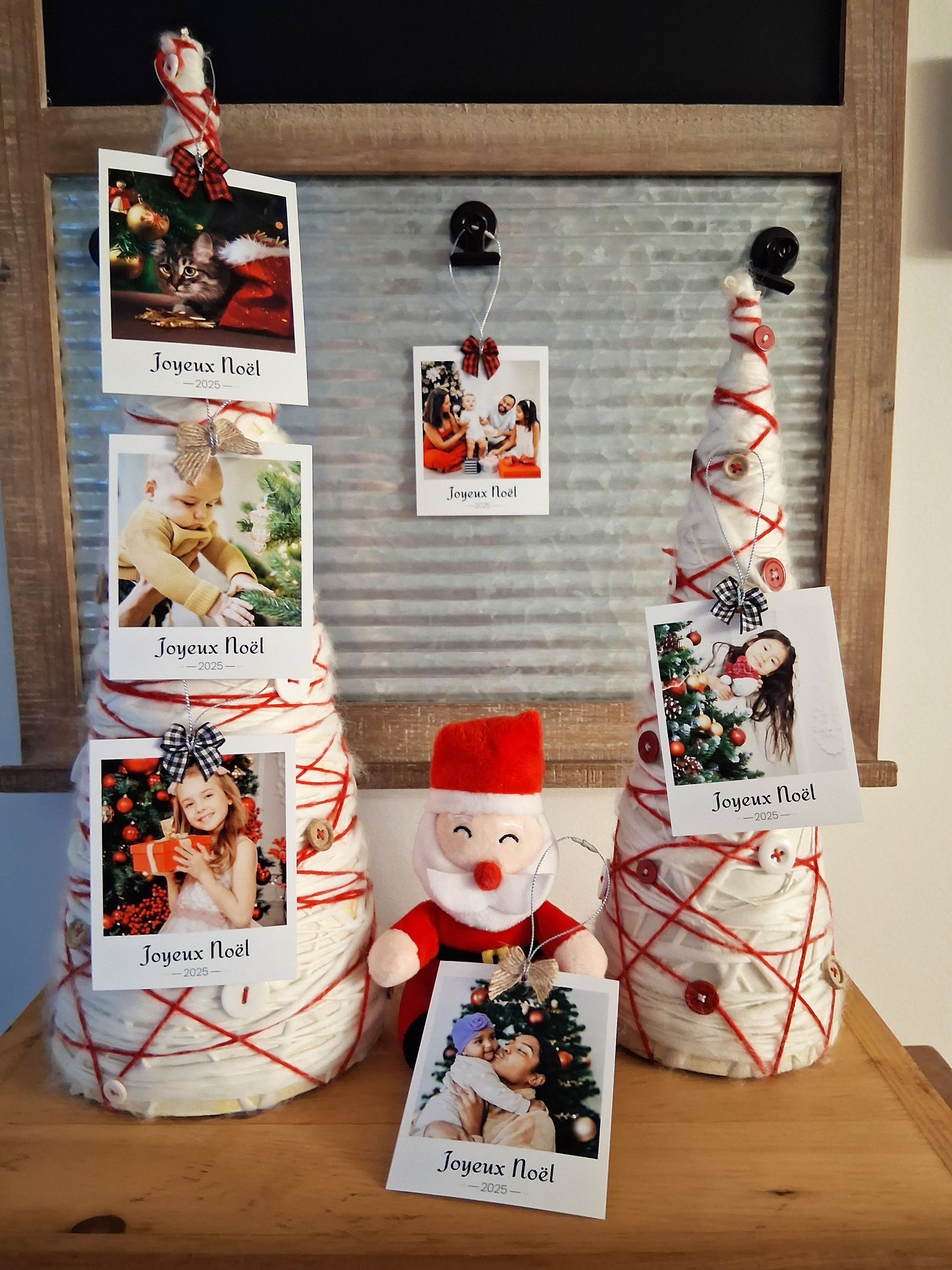 Ornement photo rétro personnalisé