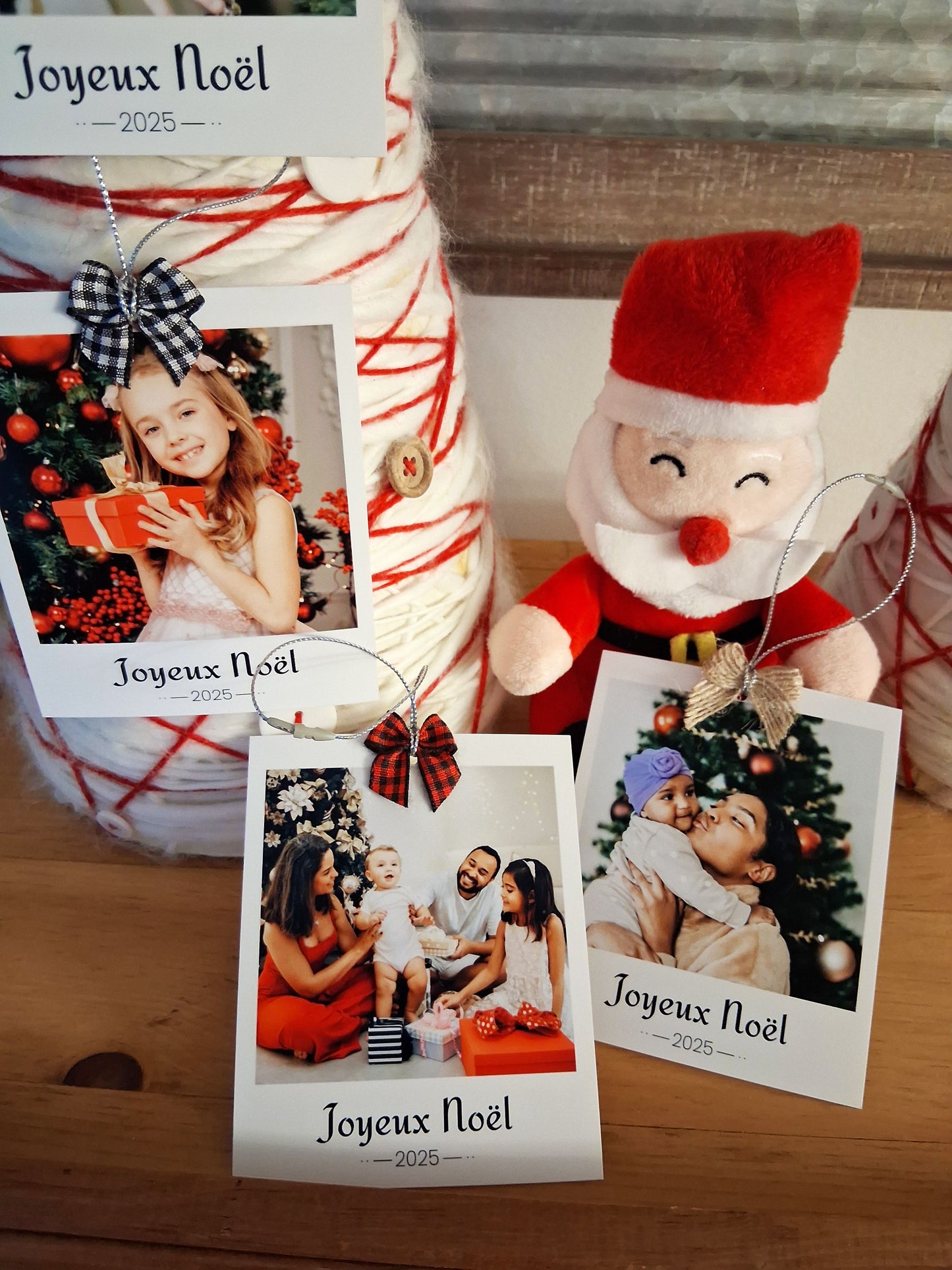 Ornement photo rétro personnalisé