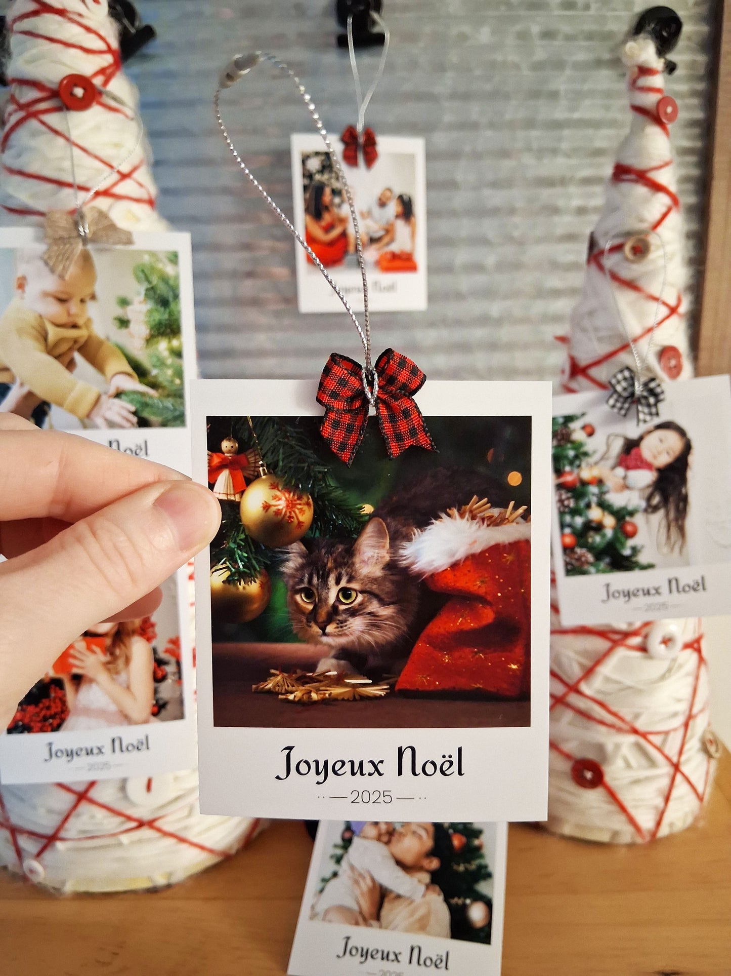 Ornement photo rétro personnalisé