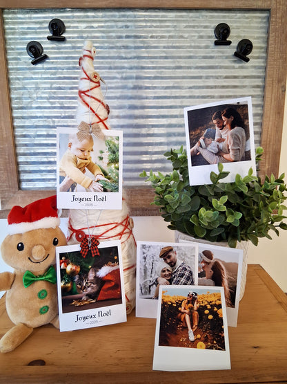 Duo rétro : photos et ornements