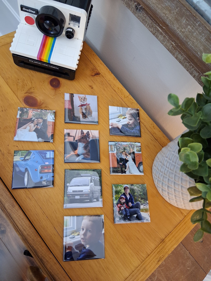 Aimant photo personnalisé 2" x 2"
