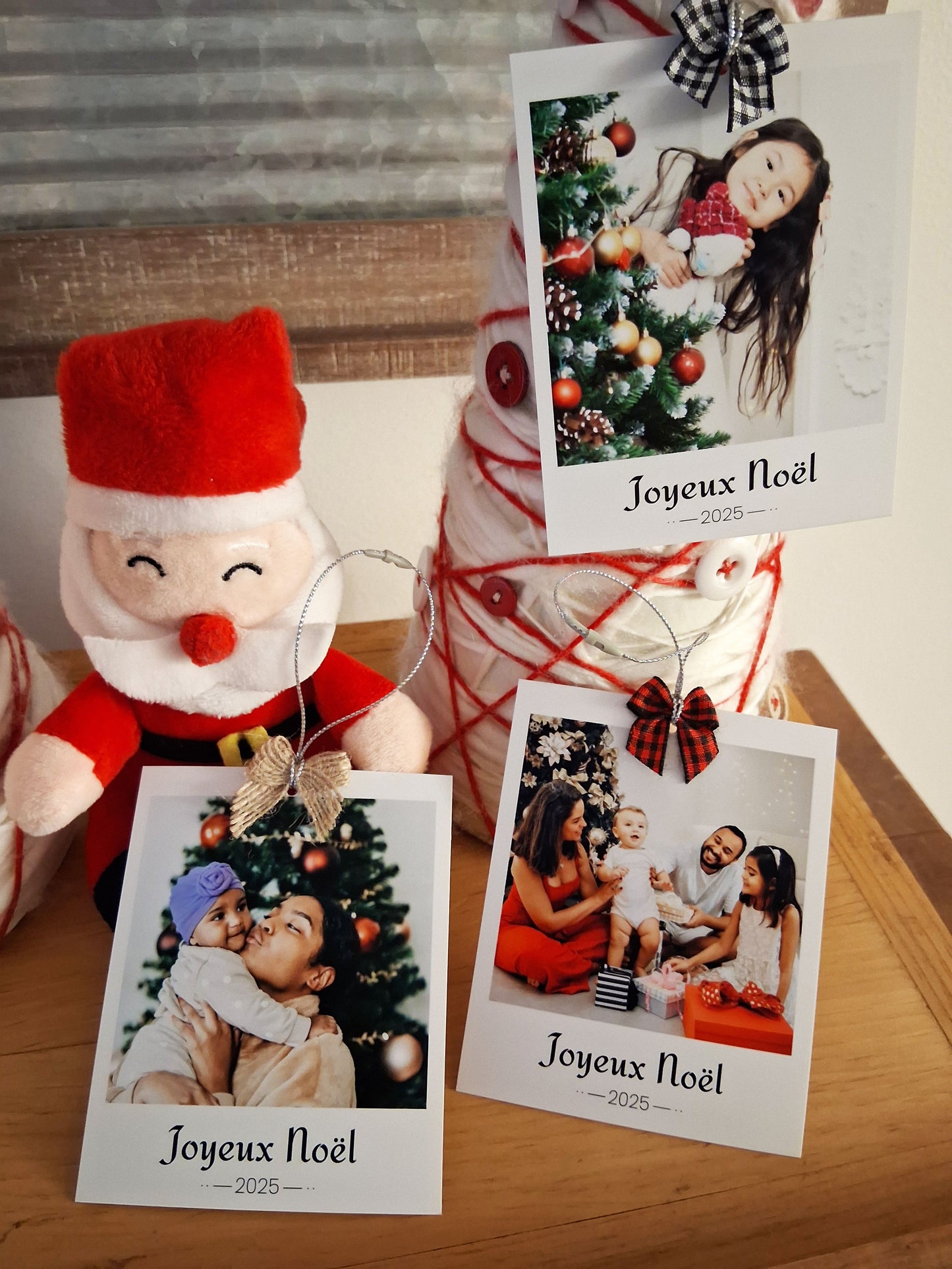 Ornement photo rétro personnalisé